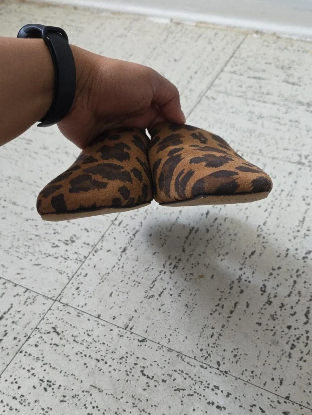 Vince Camuto Leopard-Print Slip-On Mules in Brown and Black - Picture 7 of 8